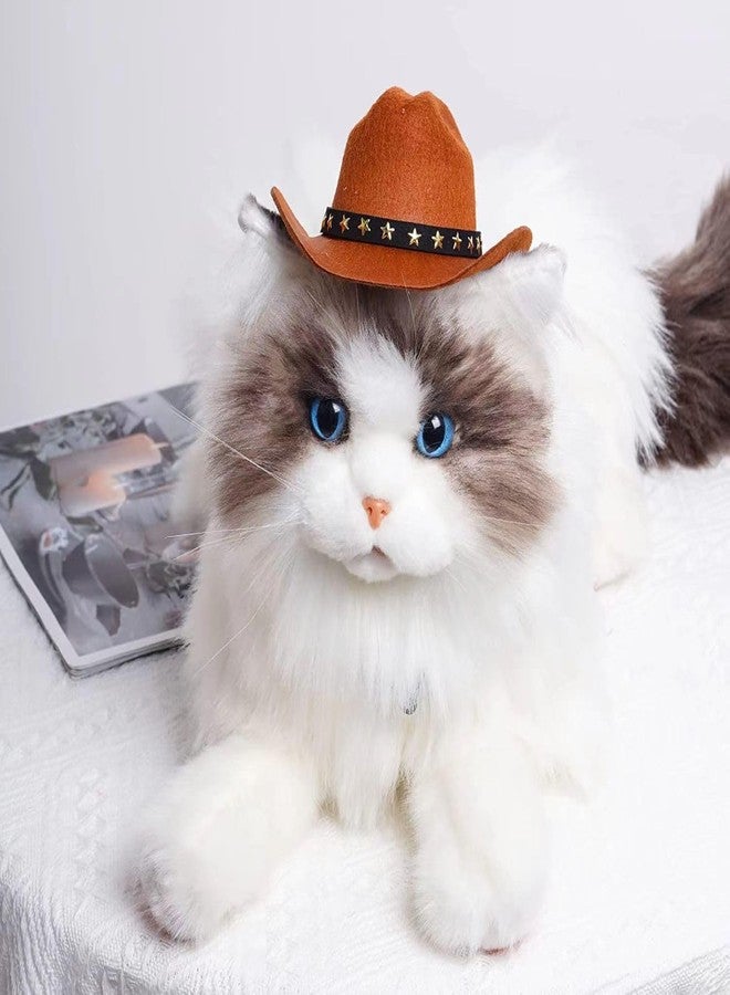 Ankelesz Halloween Adjustable Dog Cowboy Hat Funny Western Photo Prop for Small Pets - Image 4
